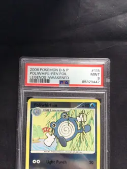 Pokemon Cards: Legends Awakened Reverse Holo: Poliwhirl 115/146 PSA 9 - Image 3