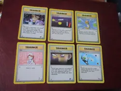 Pokemon Trainer Cards x 6 - Good Condition - Lot 9 - Image 1