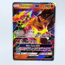 Pokemon TCG Turtonator GX Guardians Rising 18/145 Holo Ultra Rare - NM Card - Image 2