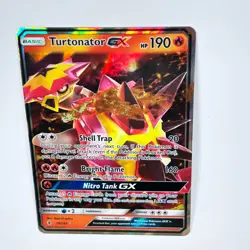 Pokemon TCG Turtonator GX Guardians Rising 18/145 Holo Ultra Rare - NM Card - Image 5