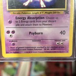 1999 Pokemon Mewtwo #3 Promo Card Kids WB Presents Pokemon The First Movie - Image 4