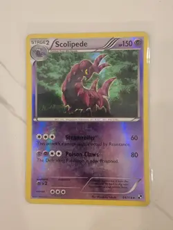 Scolipede Black & White Reverse Holo Rare Pokemon TCG 54/114 - Image 1
