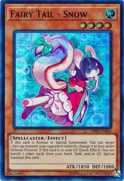 Yugioh! LP Fairy Tail - Snow - OP05-EN005 - Super Rare - Unlimited Edition Light - Image 1