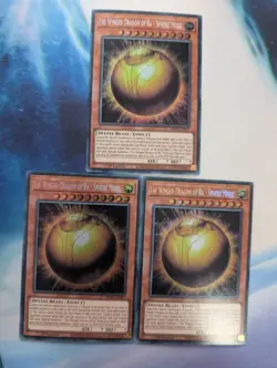 YuGiOh! The Winged Dragon of Ra - Sphere Mode RA01-EN007 Secret x 3 PLAYSET 1st - Image 1