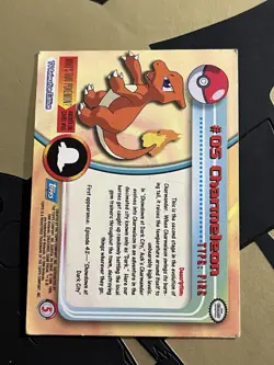Pokemon Card Topps TV Animation Edition Charmelon #05 Holo Foil MP DAMAGED - Image 2