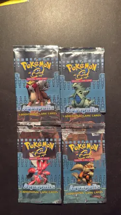 Empty Aquapolis Complete Artwork Set Pokemon Card Opened Packs - Image 1