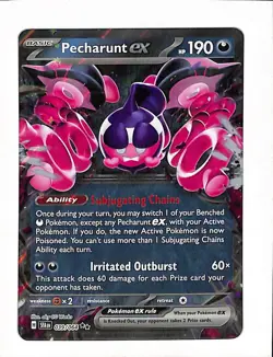 2024 Scarlet & Violet - Shrouded Fable Pecharunt ex Double Rare #39 Pokemon Card - Image 1