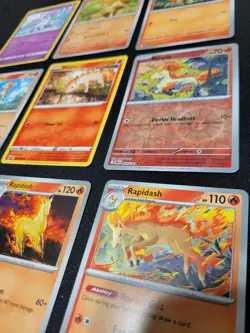 Ponyta Pokemon Card Collection Set Of 9 Cards ENGLISH korean Rapidash Nm - Image 3