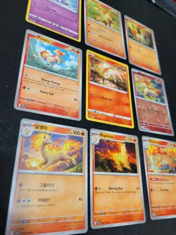 Ponyta Pokemon Card Collection Set Of 9 Cards ENGLISH korean Rapidash Nm - Image 4