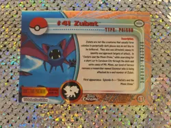 Pokemon Topps Chrome Card Tv Animation Edition #41 Zubat Holo Nintendo NM - Image 2