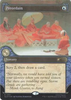 MTG Preordain (Rainbow Foil (2301) | NM Foil | Secret Lair Avatar {SLD} - Image 2