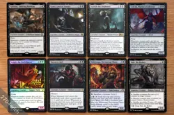 MTG Magic Set of 8 Legendary Black Creatures Group *NM* Commander EDH - Image 1