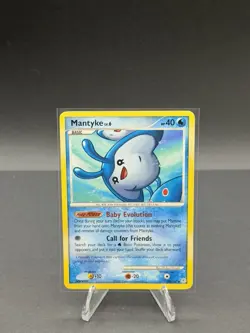 Pokemon TCG- 2007 Mantyke 55/130 Diamond & Pearl Regular HP - Image 1