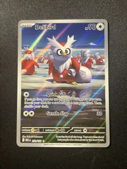Delibird - 152/132 Illustration Rare Holo NM Pokemon ME01: Mega Evolution - Image 1