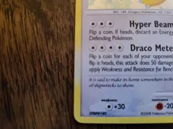 Pokemon TCG Dragonite 2/146 Legends Awakened 2008 Holo good condition - Image 4