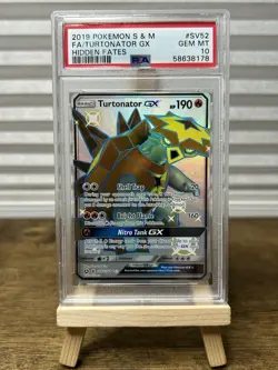 PSA 10 Pokemon TCG Turtonator GX Hidden Fates SV52/SV94 Holo Full Art Ultra Rare - Image 1