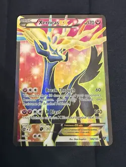 Pokemon TCG Xerneas EX 146/146 XY Holo Full Art English 2014 - Image 1