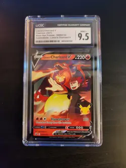 Pokemon TCG Lance's Charizard V Black Star Promo SWSH133 Celebrations CGC 9.5 - Image 1