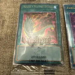 Yu-Gi-Oh 2x Sealed Quarter Century Rare Harpie's Feather Duster EDC1-EN001 Pair - Image 2