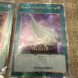 Yu-Gi-Oh 2x Sealed Quarter Century Rare Harpie's Feather Duster EDC1-EN001 Pair - Image 3