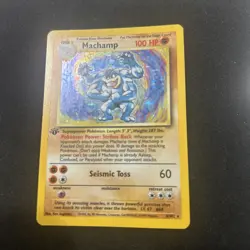 Pokemon TCG Machamp Holo 1st Edition Rare Card Base Set 8/102 - Image 2
