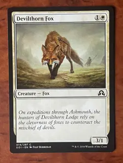 Devilthorn Fox MTG Magic the Gathering Card NM Near Mint SOI - Image 1