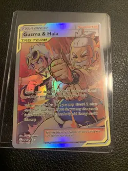 Pokemon Guzma & Hala, 229/236, SM Cosmic Eclipse Set, Full Art Trainer Card - Image 3