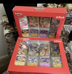 Pokemon Mini Tins 4 Promo Cards Bundle(X2) 151 SAMS CLUB GENGAR 🍥DOUBLE SWIRL🍥 - Image 1