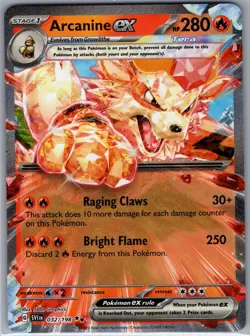 Arcanine ex 032/198 SV01: Scarlet & Violet Base Set - Pokemon Card - NM - Image 1