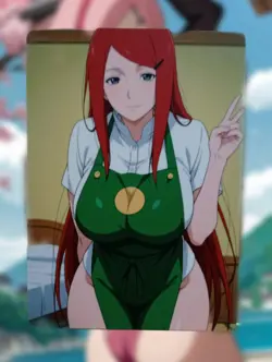 Kushina Uzumaki Naruto Anime Waifu Sexy Goddess Doujin Lewd Hentai Card - Image 1