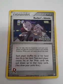 Rocket's Admin. 86/109 STAMPED ex Team Rocket Returns Pokemon TCG - Image 4