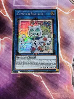 Yugioh! YUMMY ☆ SNATCHY COLLECTOR'S RARE JUSH-EN022 NM 1st ED - Image 1