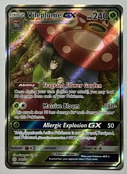 Vileplume 211/236 (MP) Ultra Rare Sun & Moon: Cosmic Eclipse 2019 Pokemon Card - Image 1