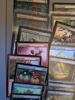 MTG 110 Lorwyn Cards Only. Some Sleeved Inc Forced Fruition, Forests,Swamps - Image 3