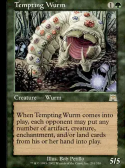 Onslaught #291 Tempting Wurm - Image 1