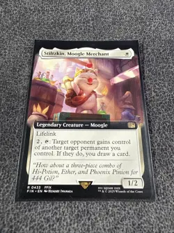 x1 Stiltzkin, Moogle Merchant - Extended Art R MTG Final Fantasy M/NM, English - Image 4