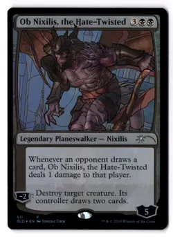 Ob Nixilis, The Hate Twisted NM* FOIL STAINED GLASS Secret Lair 511 -UnltdCards - Image 1
