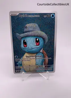 Squirtle with Grey Felt Hat Pokemon 'Custom' Van Gogh Full Art / Promo Card - Image 1