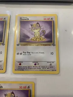Meowth - 56/64 Jungle Set 1ST EDITION Pokemon x5 LOT - Image 4