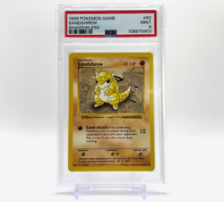 Shadowless Sandshrew 62/102 - Base Set Pokemon Card - PSA 9 MINT - Image 2
