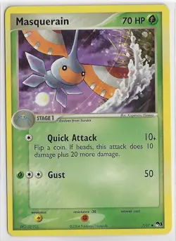 POKEMON NINTENDO POP *Series 1* NM UNcommon PROMO #7/17 MASQUERAIN #TFQ-LE6-725 - Image 1