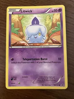 Litwick 58/101 Noble Victories Common Pokemon D1 - Image 1