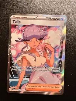 Pokemon Tulip #244/182 Paradox Rift Ultra Rare Full Art Trainer 2023 NM - Image 1