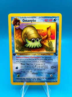 Pokemon TCG Fossil #52/62 Omanyte 1st Edition LP - Image 1