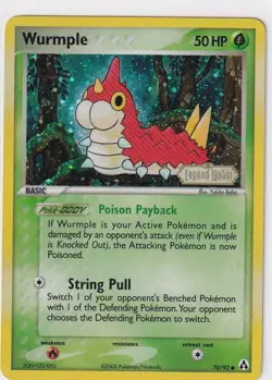 2006 Pokemon EX Legend Maker 70 Wurmple-Reverse Foil (NM) - Image 1