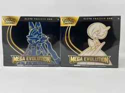 SET OF 2 - Pokemon TCG: Mega Evolution LUCARIO & GARDEVOIR ETBs SHIPS FAST - Image 1