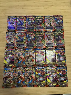 Pokemon Phantasmal Flames And Mega Evolutions Packs. 24 Total. 12 PF and 12 ME - Image 2