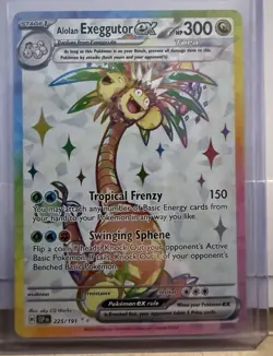 Pokemon TCG Alolan Exeggutor EX 225/191 Surging Sparks Ultra Rare - Image 1