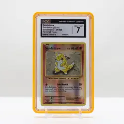 Pokemon Sandshrew Reverse Holo #54 Evolutions 2016 - CGC 7 - Image 1
