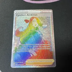 Cynthia's Ambition Pokemon Brilliant Stars 178/172 Rainbow Secret Rare NM Holo - Image 1